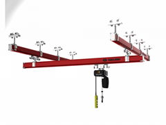 Flexible single beam crane