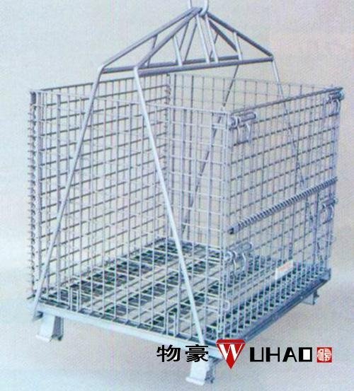 industrial stackable storage wire mesh container 2