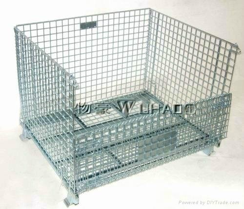 industrial stackable storage wire mesh container 3