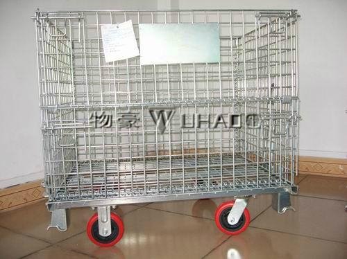 foldable stockable storage cage