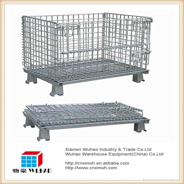galvanized stacking collapsible metal crate
