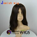 20 inch European hair silk top Jewish wig Kosher sheitels 1