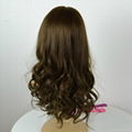 In stock 22 inch 6/8# brown European hair Jewish wigs Kosher sheitel wigs 1