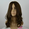 In stock 22 inch 6/8# brown European hair Jewish wigs Kosher sheitel wigs 3