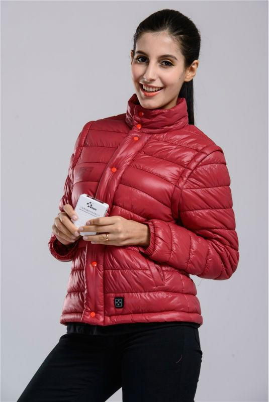  Women Jacket with battery system electric heating clothing warm OUBOHK 3