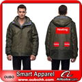 Winter jacket with battery system