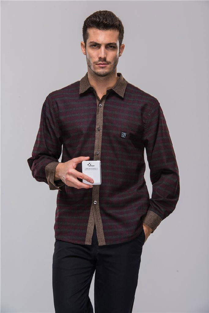 Latest style mens shirt with battery system heating clothing warm OUBOHK 3