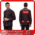 Latest style mens shirt with battery system heating clothing warm OUBOHK 1
