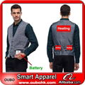 Winter vest with battery system heating