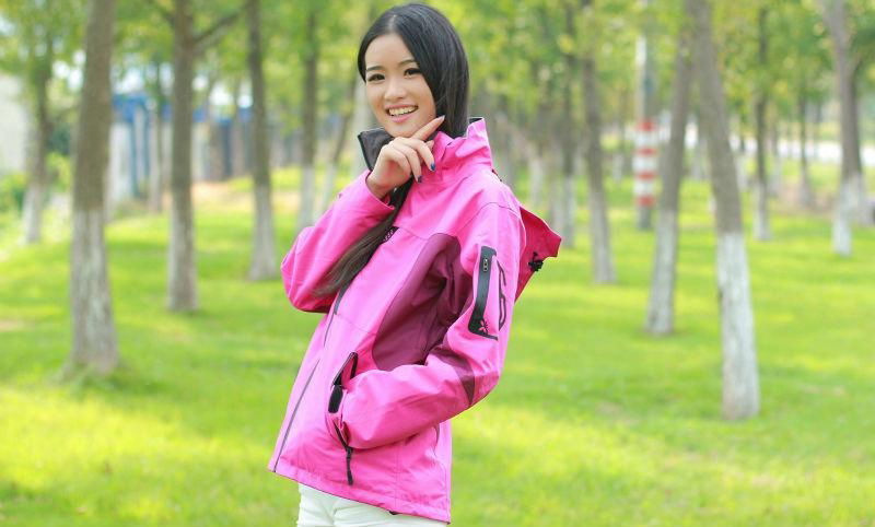  Women Ski Jacket with battery system heating clothing warm OUBOHK  3