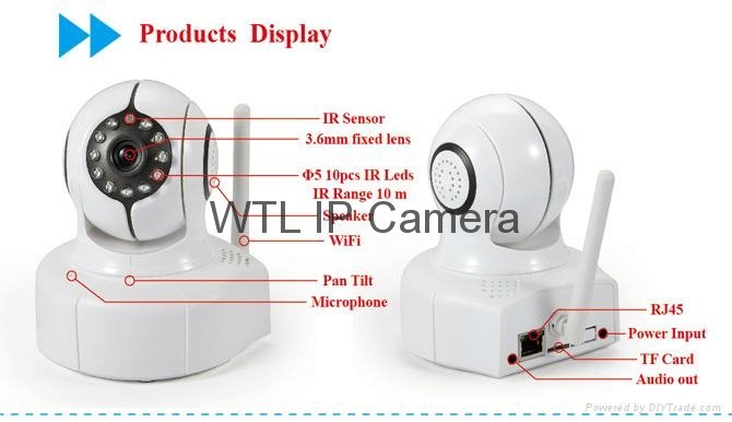 720P Mini wireless wifi ip camera supports 32g tf card recording 2