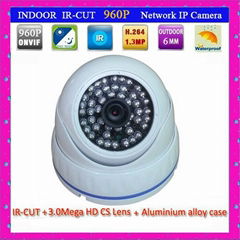 2014 hottest 1.3 megapixel hd dome ip camera