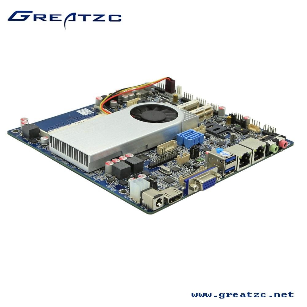 ZC-T4200DL Intel HasWell I5-4200U dual core motherboard for 2 lan