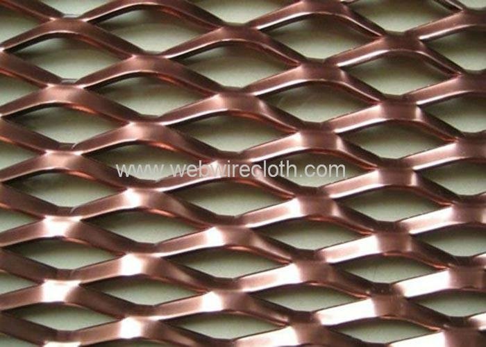 Factory Supply Copper Expanded Metal For Architectural Decoration 3