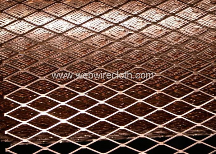 Factory Supply Copper Expanded Metal For Architectural Decoration 4