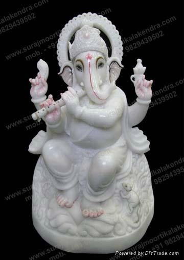 Marble Ganesha Statue  3