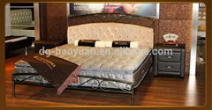 China latest European style elegant metal bed