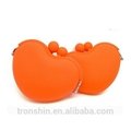 Hot Sale Heart Shape Flexible Eco-friendly Silicone Pouch Bag for Coins& Keys 1