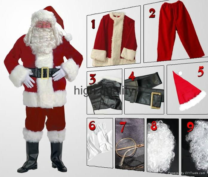2014 Santa Clause Costumes cheap theatrical costume