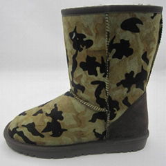 5825 Australian sheepskin wool-one,snakeskin grain snow boots