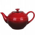 ceramic glazed tea pot