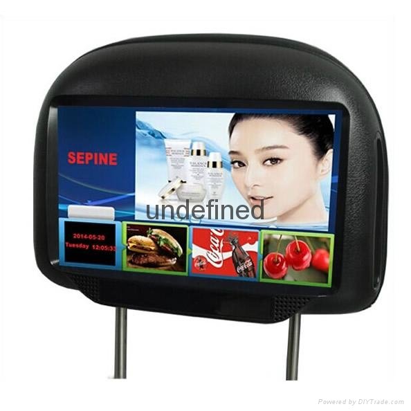 Ptaxi009g 9 Inch LCD Headrest Taxi Advertising Player with 3G 4