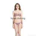 Geometric Print Swimsuit - Red Diamond