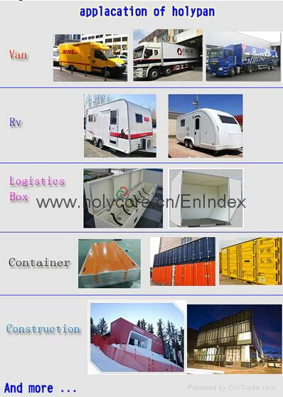 PP sandwich panel of HolyPan application in DHL 4.2m truck body 2