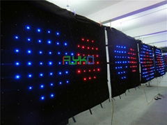 factory price led video curtain on china market