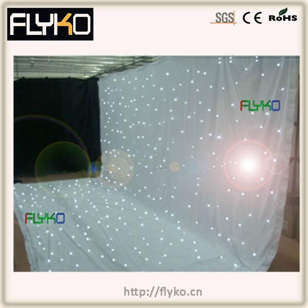 good quality wedding usage white led curtain