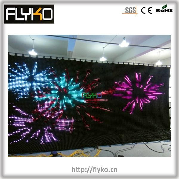  full color flexible led curtain for stage curtain backdrop