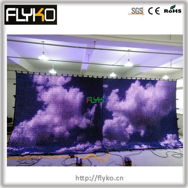  full color flexible led curtain for stage curtain backdrop 3