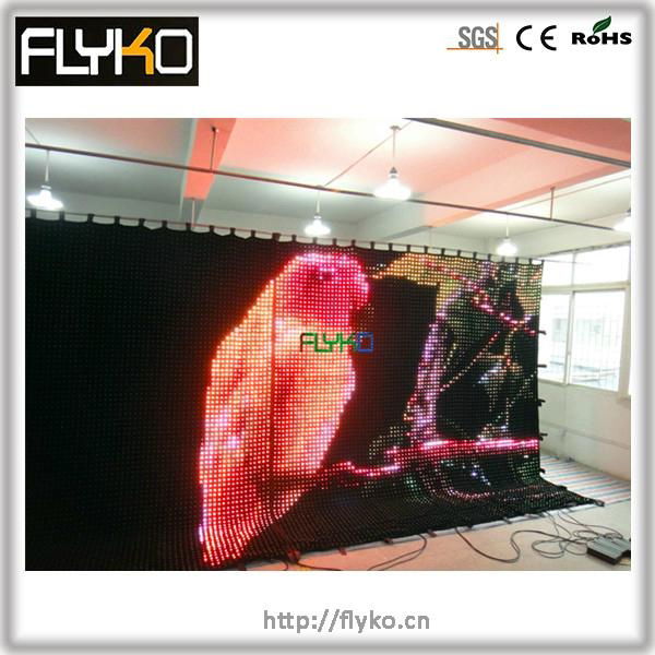  full color flexible led curtain for stage curtain backdrop 4