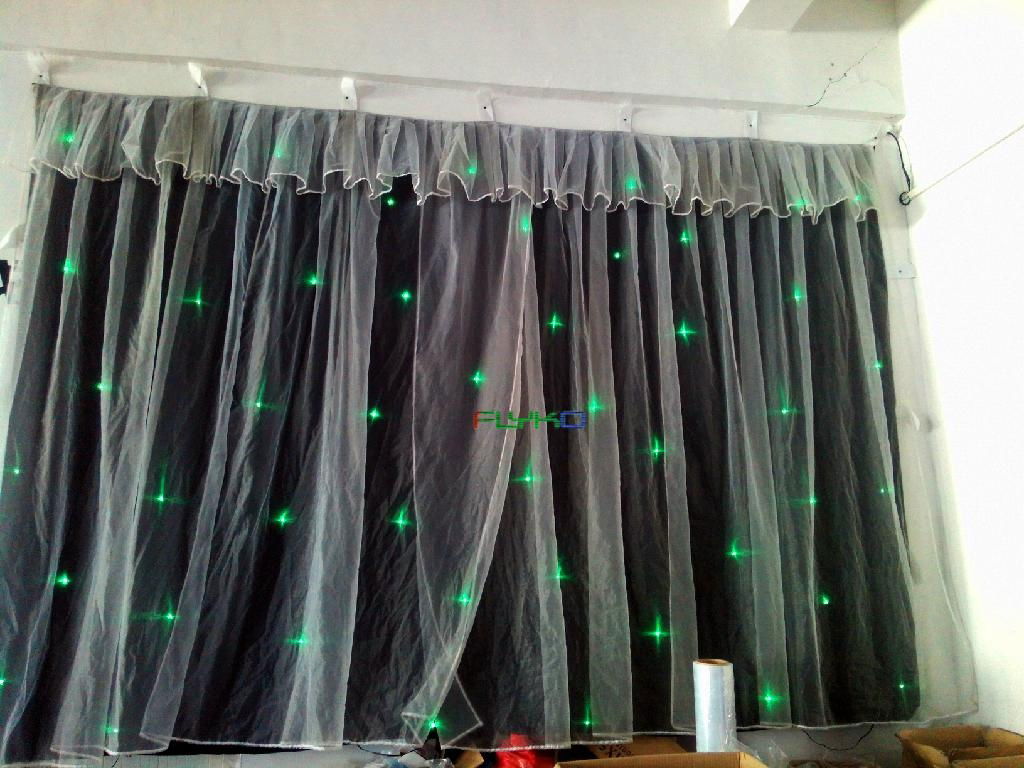 low price led star curtain on china market