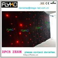 soft led star curtain RGB 3x6m black or white cloth 3