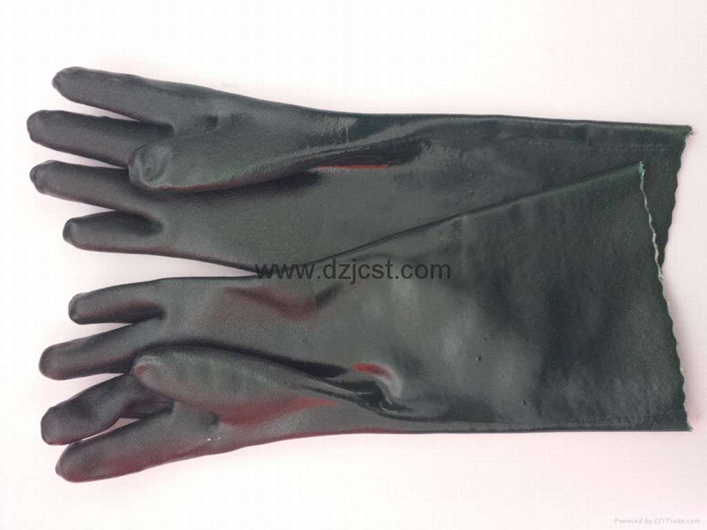 JC1108 jersey liner PVC gloves 2