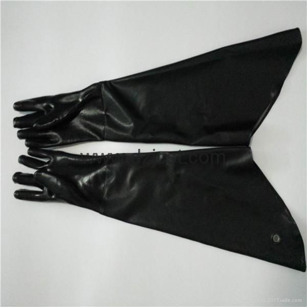 JC1114 PVC gloves with soft PVC sleeve 2