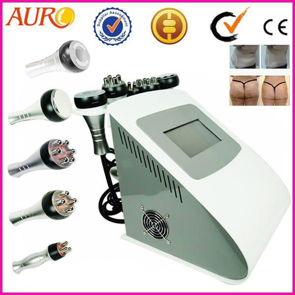 Au-61 5 in 1 ultrasonic vacuum cavitation vacuum rf slimming beauty equipment