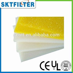 2014 white or yellow Wide application durable sponge filter mesh