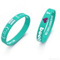 printed silicone bracelet with custom logo 1