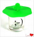 Anti-dust silicone mug cup cover cap lid 1
