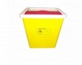 Sharp Container box Yellow disposable round needle waste box Medical waste