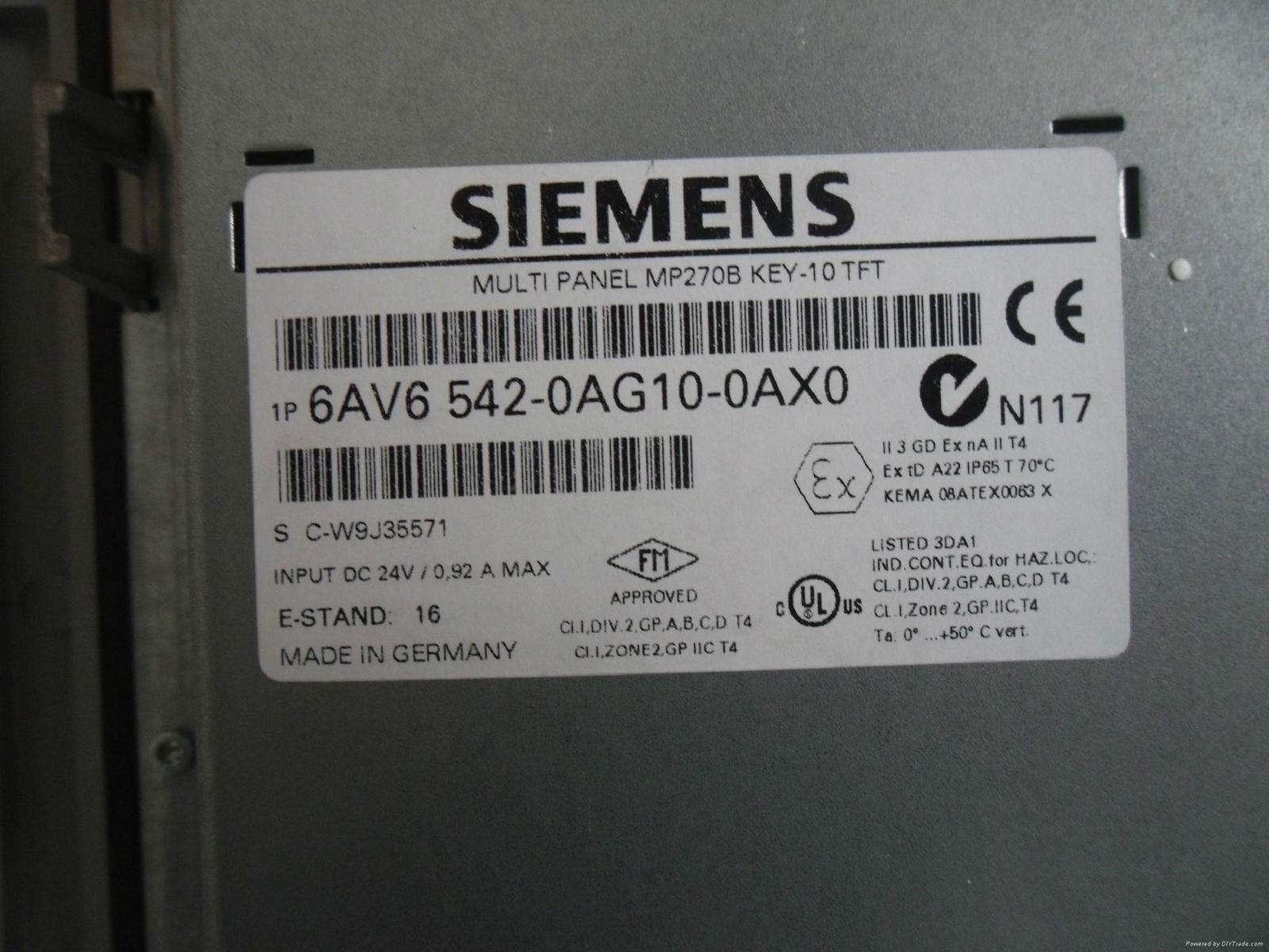 SIEMENS TOUCH PANEL HMI 6AV6647-0AF11-3AX0 2