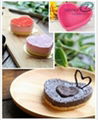 silicone heart shape cupcake mould