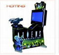  2014 new hot sale alien gun shooting game machine 1