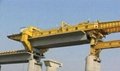 Bridge girder erection machine for highway and railway