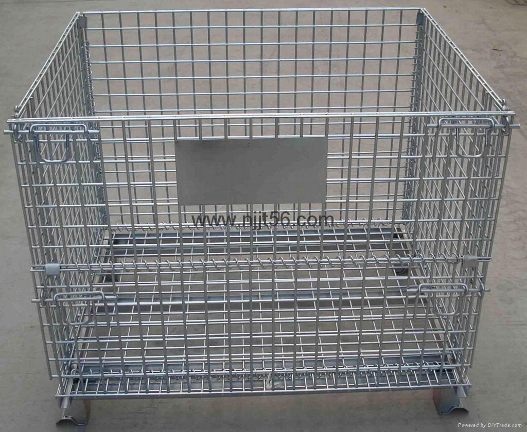 Folding Wire Mesh Container 2