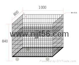 Folding Wire Mesh Container 4