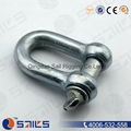 european galvanized lifting adjustable dee shackle