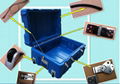  Larger Air dropping Plastic case rotational flight case with wheels 4